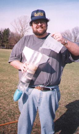 Tim refueling a rocket for launch